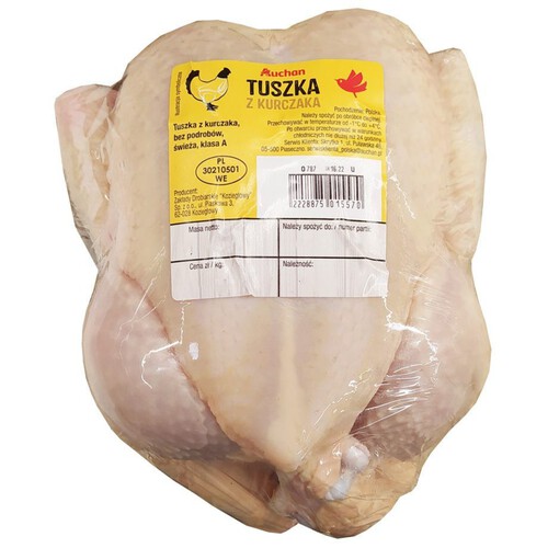 Kurczak tuszka Auchan na wagę ok. 1,6 kg