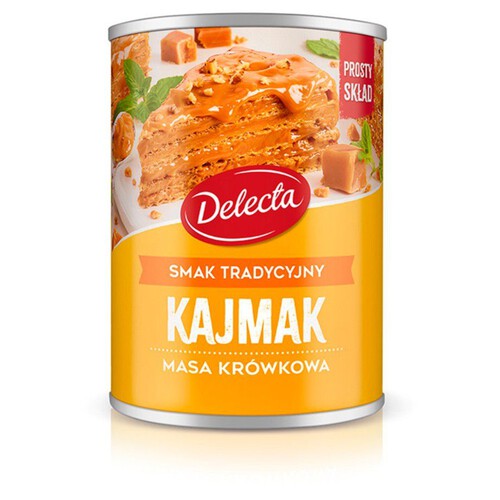 Masa krówkowa o smaku tradycyjnym - kajmak Delecta 400 g