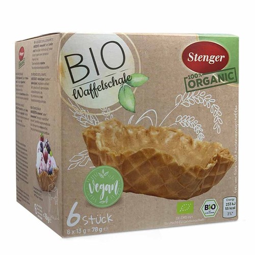 BIO Miseczki waflowe do lodów Stenger 6 x 13 g