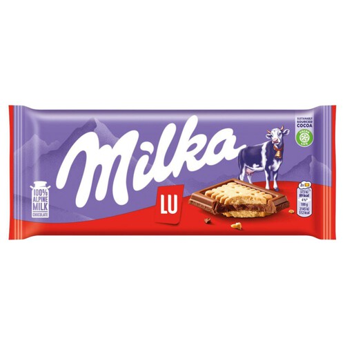 Czekolada mleczna z ciasteczkami Lu Milka 87 g