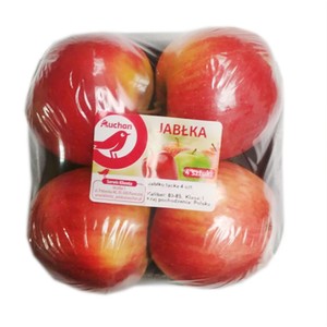 Jabłka Gala tacka   Owoce  Auchan 4 sztuki