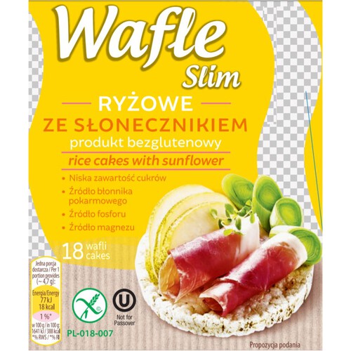 Wafle ryżowe ze słonecznikiem Kupiec 84 g