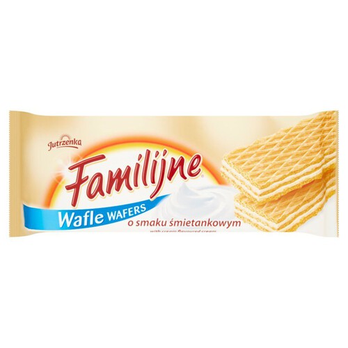 Familijne Wafle o smaku śmietankowym Jutrzenka 180 g