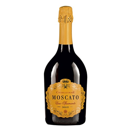 Wino białe słodkie Moscato Vino Spumante Dolce alk. 9,5% obj. Ca'delle Rose  750 ml