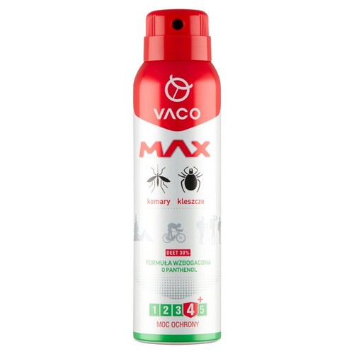 Max Spray na komary i kleszcze DEET 30% Vaco 100 ml