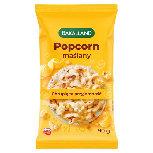 Popcorn maślany do kuchenki mikrofalowej Bakalland 90 g