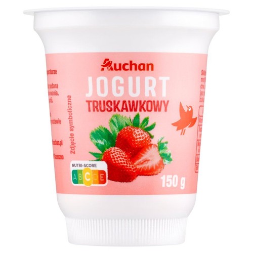 Jogurt o smaku truskawkowym Auchan 150 g