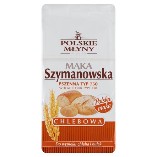 Mąka Szymanowska chlebowa mąka pszenna typ 750 Polskie Młyny 1 kg