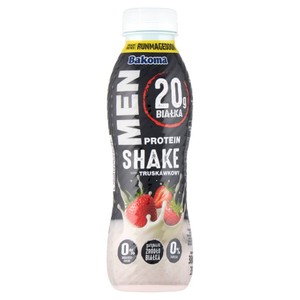 Men shake proteinowy truskawkowy Bakoma 380 g