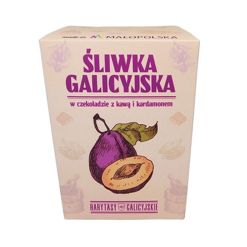 Śliwka Galicyjska w czekoladzie z kawą i kardamonem Alta Saska 150 g