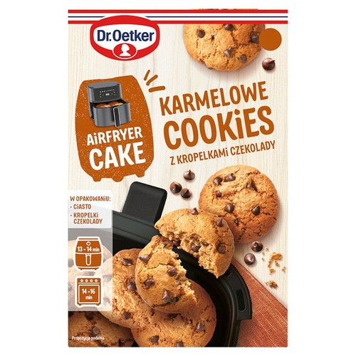 Karmelowe cookies z kropelkami czekolady Ai˙rfryer Cake Dr.Oetker 280 g