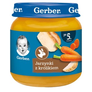 Jarzynki z królikiem po 5. miesiącu Gerber 125 g