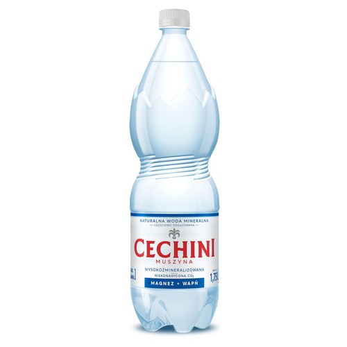 Woda niegazowana mineralna niskonasycona Cechini Muszyna 1,75 l