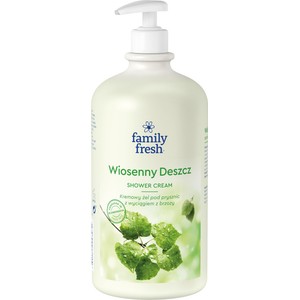 Kremowy żel pod prysznic z wyciągiem z brzozy Family fresh 1 l