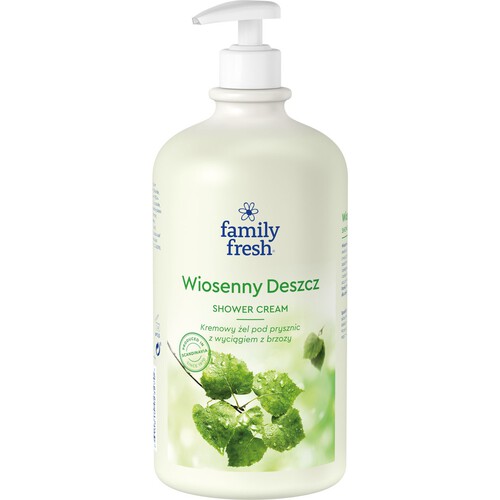 Wiosenny deszcz - Kremowy żel pod prysznic z wyciągiem z brzozy Family fresh 1 l