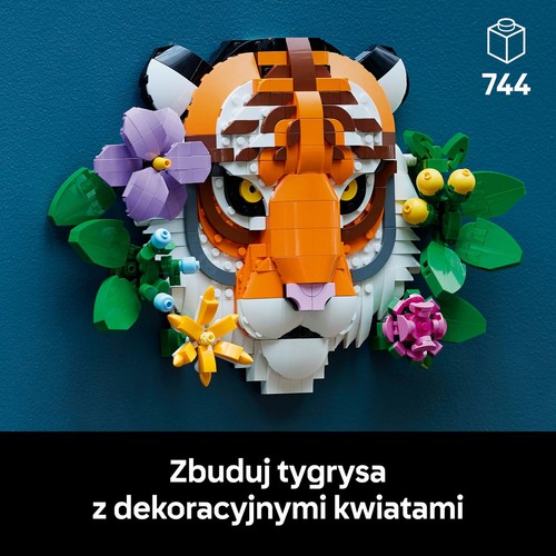 Art Kolekcja zwierząt — tygrys 31217, pomysł na prezent LEGO 1 sztuka
