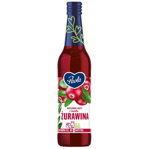 Syrop żurawinowy Paola 430 ml