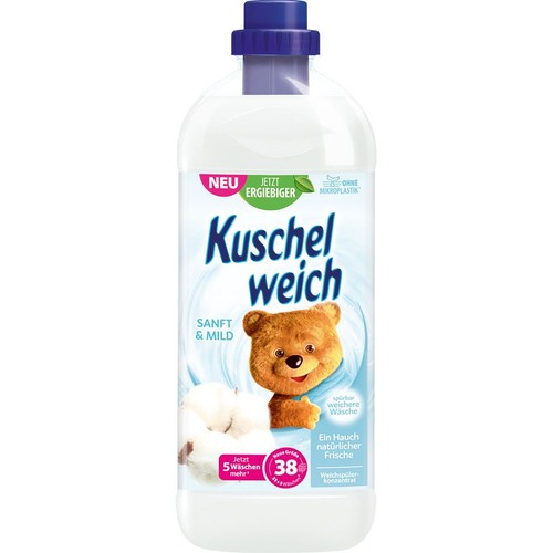 Hipoalergiczny płyn do płukania tkanin Sanft & Mild Kuschelweich 1 l