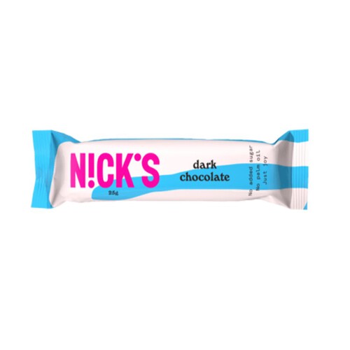 Baton z gorzkiej czekolady bez cukru i maltitolu Nick's 25 g