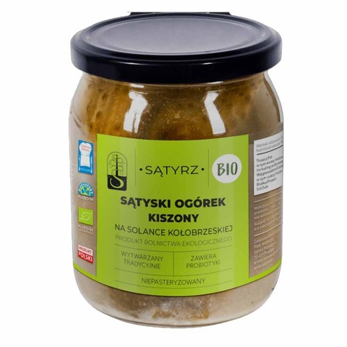 BIO Ogórki kiszone  SĄTYRZ 850 g