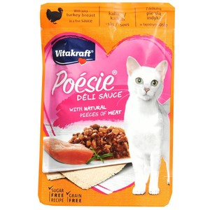 Karma pełnoporcjowa dla kotów indyk w sosie Vitakraft 85 g