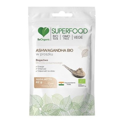 BIO Superfood Ashwaganda w proszku Be Organic 42 g