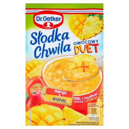 Kisiel słodka chwila mango ananas z dodatkiem witaminy C Dr. Oetker 31.5 g