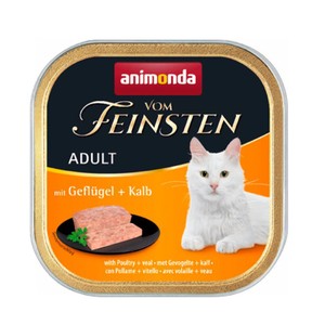 Mokra karma dla kociąt Vom Feinsten Adult drób z cielęciną animonda 100 g