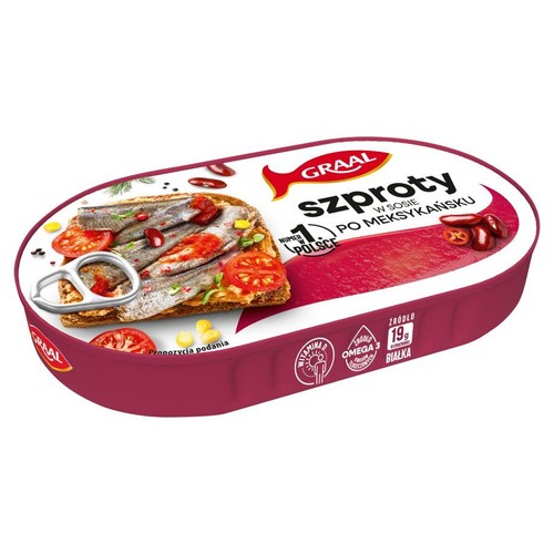 Szprot w sosie meksykańskim  GRAAL 170 g