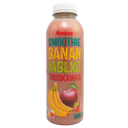 Smoothie banan-jabłko-truskawka  Auchan 500 ml