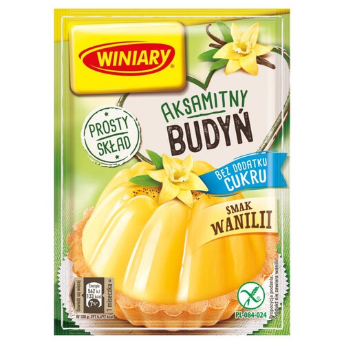 Budyń waniliowy bez cukru Winiary 35 g