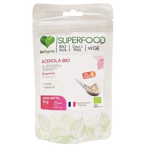 BIO Superfood Acerola w proszku Be Organic 42 g
