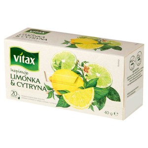 Limonka i Cytryna - herbata ekspresowa Vitax 40 g