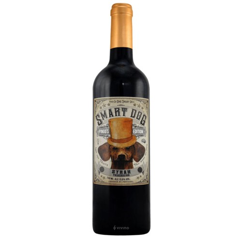 Wino czerwone wytrawne alk.13.5% obj. SMART DOG 750 ml