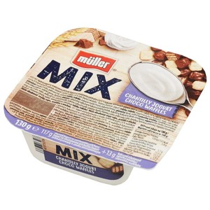 Mix Jogurt o smaku śmietankowym z wafelkami kakaowymi Müller 130 g