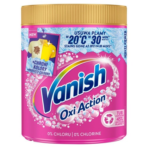Odplamiacz do prania Oxi Action Pink Vanish 970 g