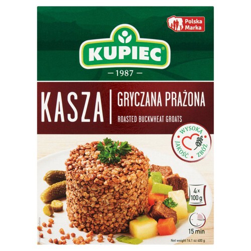 Kasza gryczana prażona Kupiec 4 x 100 g