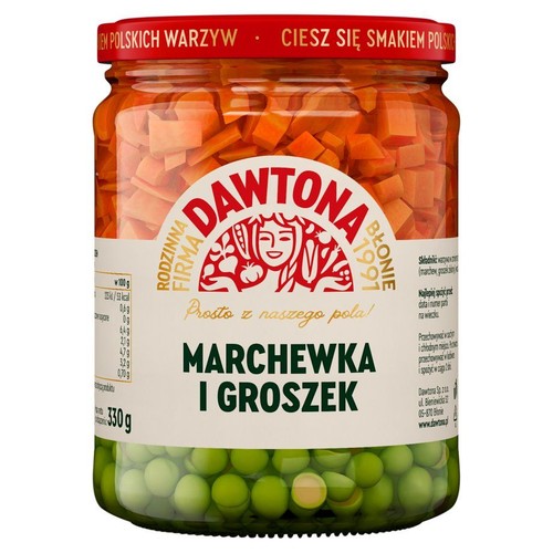 Marchewka z groszkiem  Dawtona 510 g