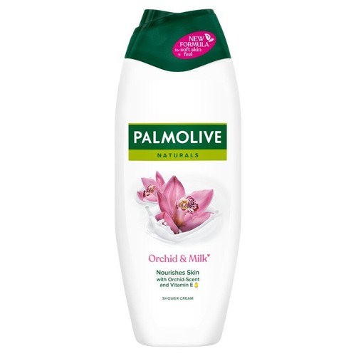 Palmolive Naturals Krem pod prysznic Orchidea i Mleko. Nowa formuła dla miękkiej skóry.