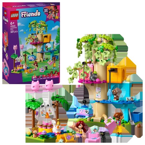 Friends Kocie przyjęcie urodzinowe i domek na drzewie 42666 LEGO 1 sztuka
