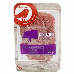 Kindziuk. Kiełbasa wieprzowa litewska  Auchan 90 g
