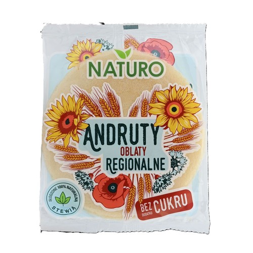 Andruty Oblaty regionalne bez cukru Naturo 25 g
