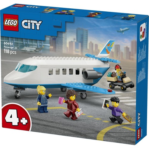 City Samolot pasażerski 60492, zestaw konstrukcyjny LEGO 1 sztuka
