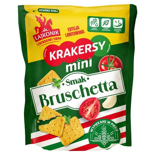 Krakersy mini smak Bruschetta Lajkonik 100 g