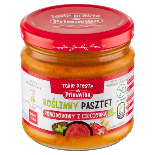 Pasta kanapkowa z cieciorki z pomidorami Primavika 160 g