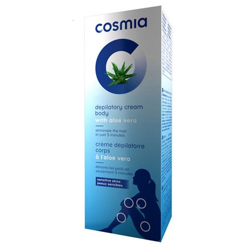 Krem do depilacji ciała Z aloesem do skóry wrażliwej Cosmia 500 ml