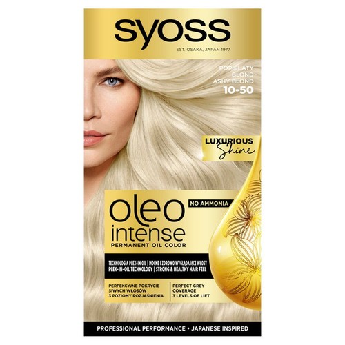 Farba do włosów Oleo Intense popielaty blond 10-50 syoss 1 sztuka