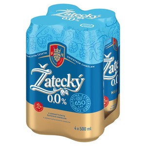 Piwo bezalkoholowe jasne alk. do 0,5% obj. Zatecky 4 x 500 ml