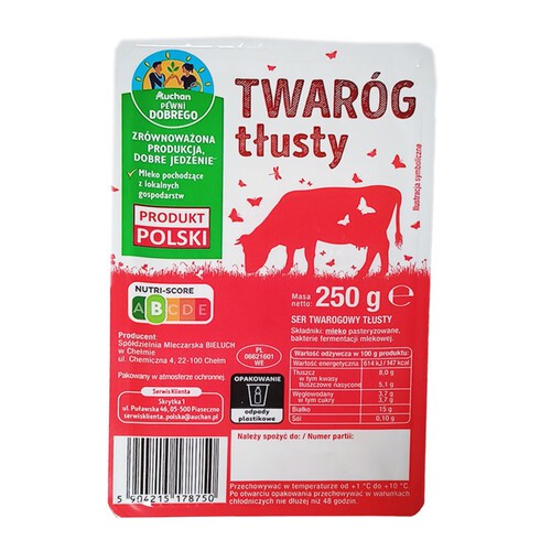 Twaróg tłusty Pewni Dobrego 250 g