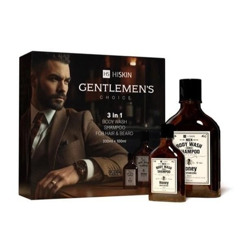 Zestaw Gentlemen's Choice żel do mycia 3w1 330 + 100 ml HiSkin zestaw